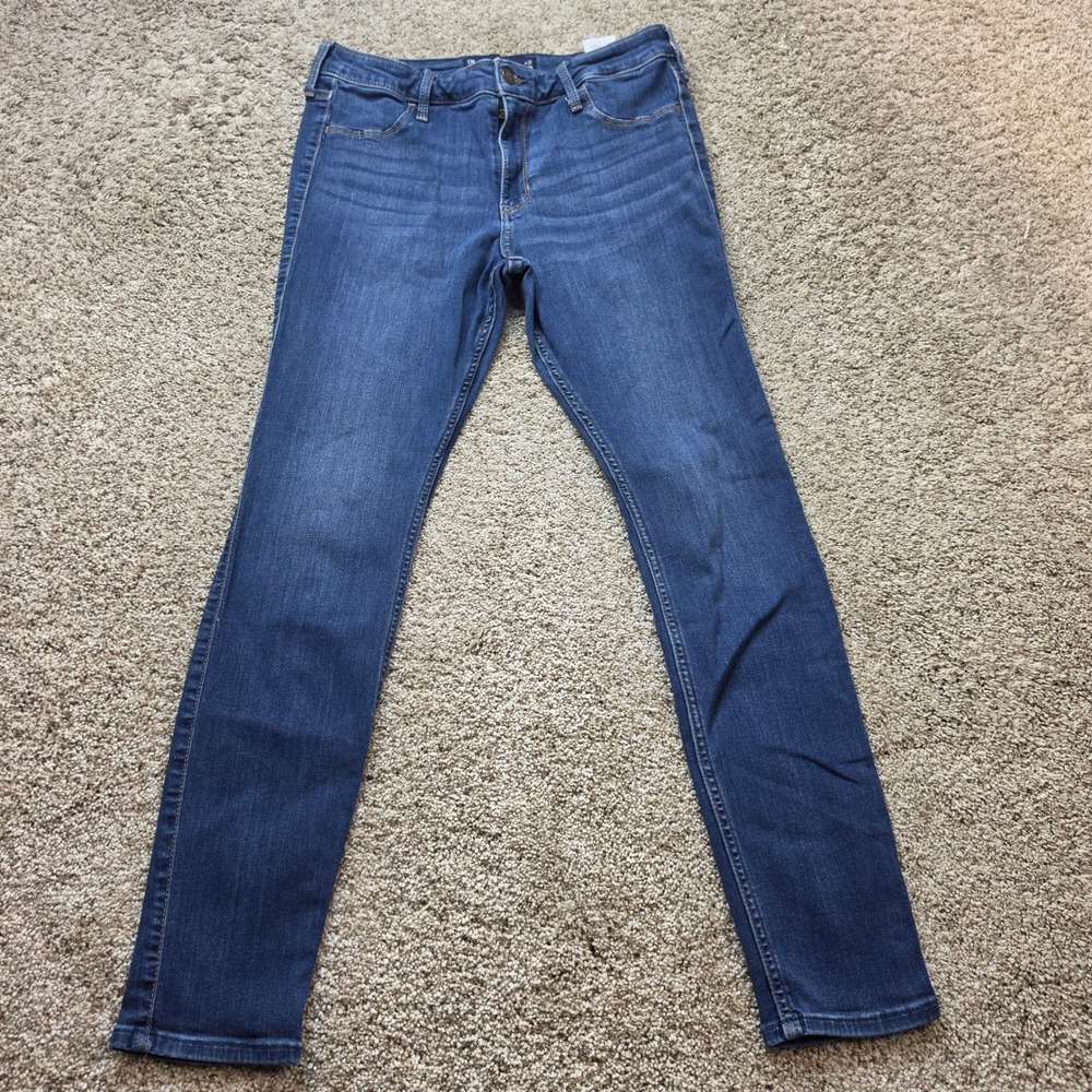 Hollister Jean Legging Women 13R W31 L28 Blue Advanced Stretch Mid Rise Skinny